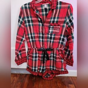 Victoria's Secret Plaid Romper